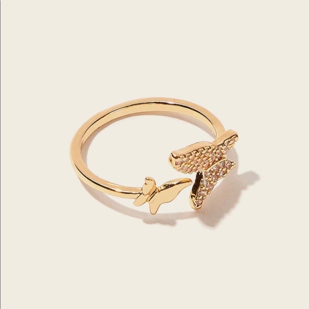 3/$30 Rhinestone Butterfly Ring - Picture 2 of 6